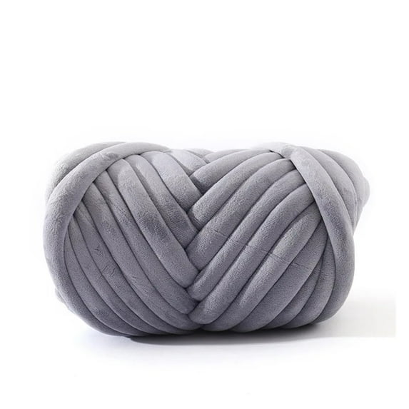 1KG Super Velvet Chunky Yarn Thick Bulky Giant Thread White Bag for Hand Knitting Woven DIY Arm Soft Big Blanket Carpet