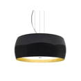 thumbnail image 1 of 1KV-POGOGF-SN-Besa Lighting-Pogo-Three Light Cable Pendant-16 Inches Wide by 8 Inches High-Satin Nickel Finish-Gold Foil Glass Color-Incandescent, 1 of 1