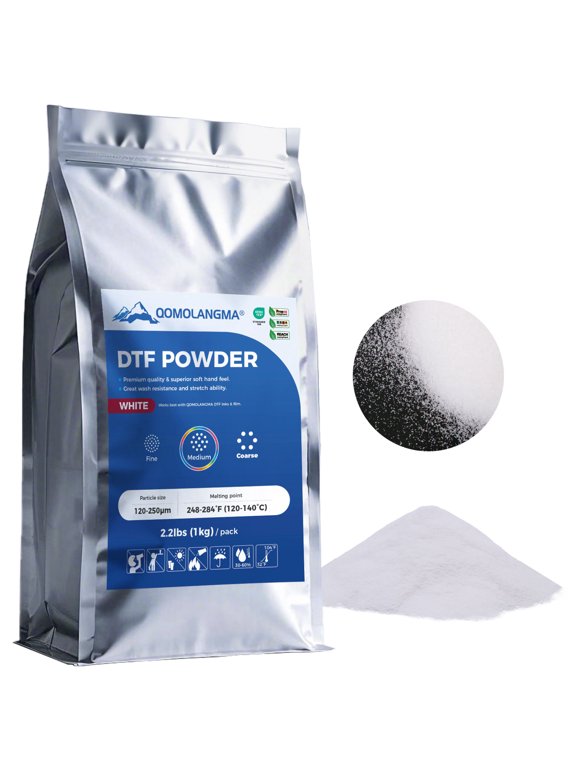 1Kg (2.2lbs) Premium Medium DTF Powder Direct to Film Digital Transfer Powder Hot Melt Adhesive