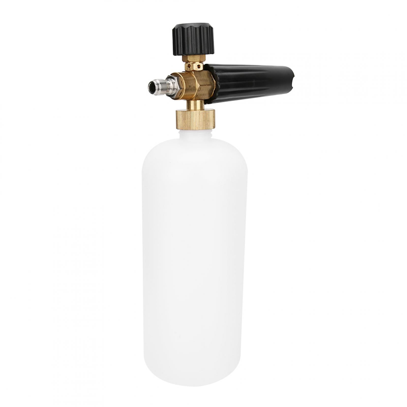 1L 1/4in Car Wash Foam Spray Bottle High Pressure Foamer Washing Pump Cannon Cleaning Tool