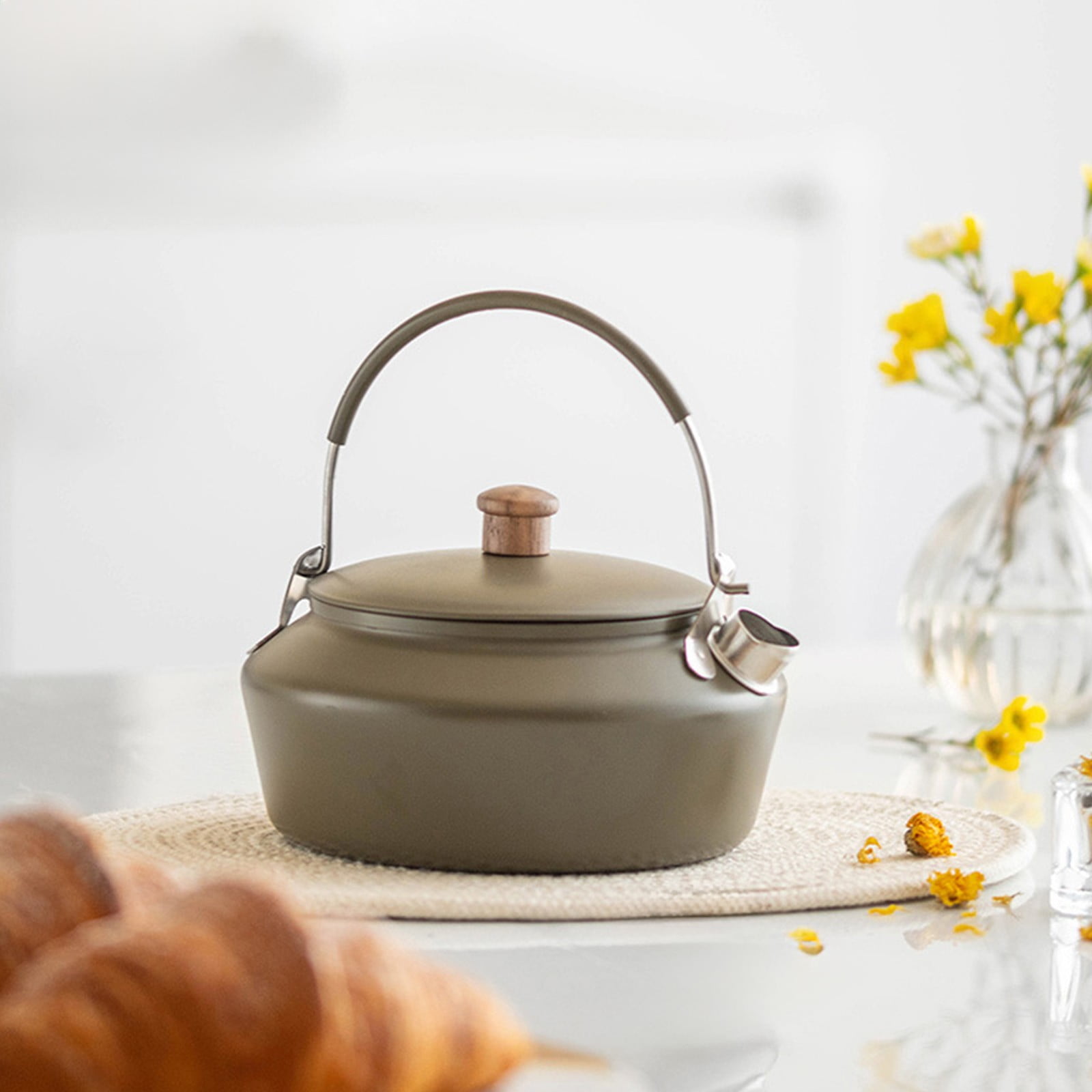 1L Camping Stainless Steel Kettle Winter Clearance Outdoor Simplicity