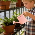 thumbnail image 1 of 1L Metal Watering Can For Outdoor Plants, Galvanized Steel Watering Can With Removable Spout, Perfect Home & Garden Decor Yellow, 1 of 4