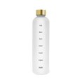 thumbnail image 1 of 1L Water Bottle with Time Marker 32 OZ Fitness Sports Outdoor Travel Portable Leakproof Drinkware BPA Free Frosted Drink Bottles, 1 of 3