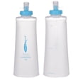 thumbnail image 1 of 1L food-grade TPU foldable soft water bottle, portable soft water bag for outdoor running, cycling, and hiking, with baby-grade silicone nozzle for reusable hydration, 1 of 5