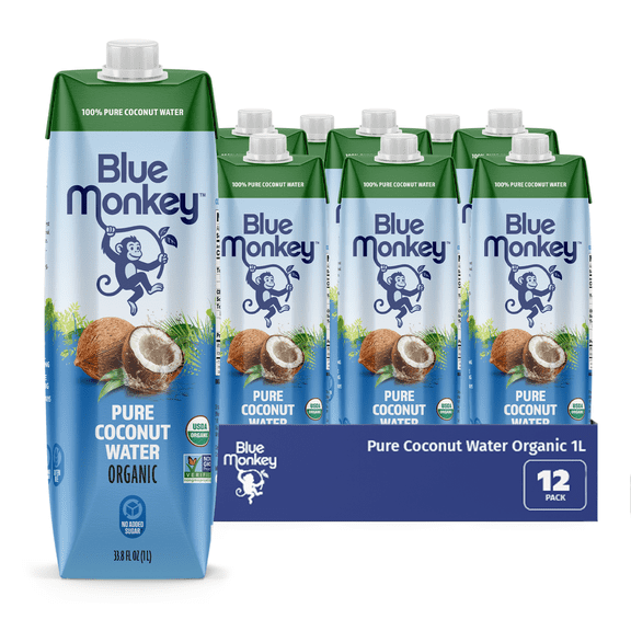 1L tetra Organic Coconut Water 12 Pack