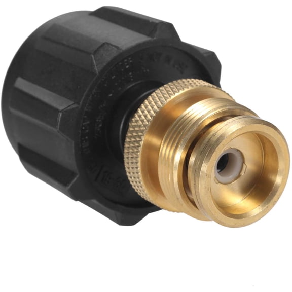 1LB to 20LB Propane Tank Adapter Refillable Propane Cylinder 1 lb Tank Regulator Adapter with QCC Type1 Connector 1"-20UNEF Throwaway Flexible Hose Line Adapter for Barbecue Grill