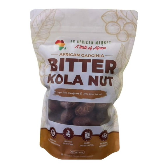1LB Bitter Kola Nut Whole Garcinia Nuts | Bold, Distinct Flavor In a pouch