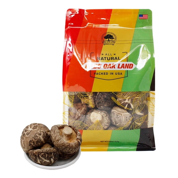 1LB Dried Flower Mushroom,Dried Shiitake Mushrooms for Cooking,Dry Fresh Vegan No Fumigation Sulfur Premium Grade 16OZBag