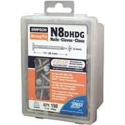 Simpson Strong-Tie Common Nail N8X1-1/2 HDG - Hot-Dip Galvanized - 1 lb, 12/Case