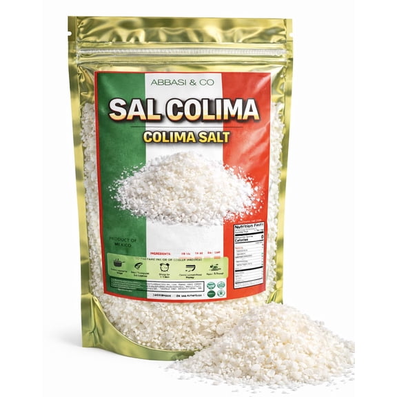 1LB Premium Colima Sea Salt Unrefined 16 oz 100% All Natural Sea Salt, Gourmet Grade, Non GMO's. | Imported From Lagoon Cuyutln Tepalcates Colima, Mexico. Protects Heart - Shapes F