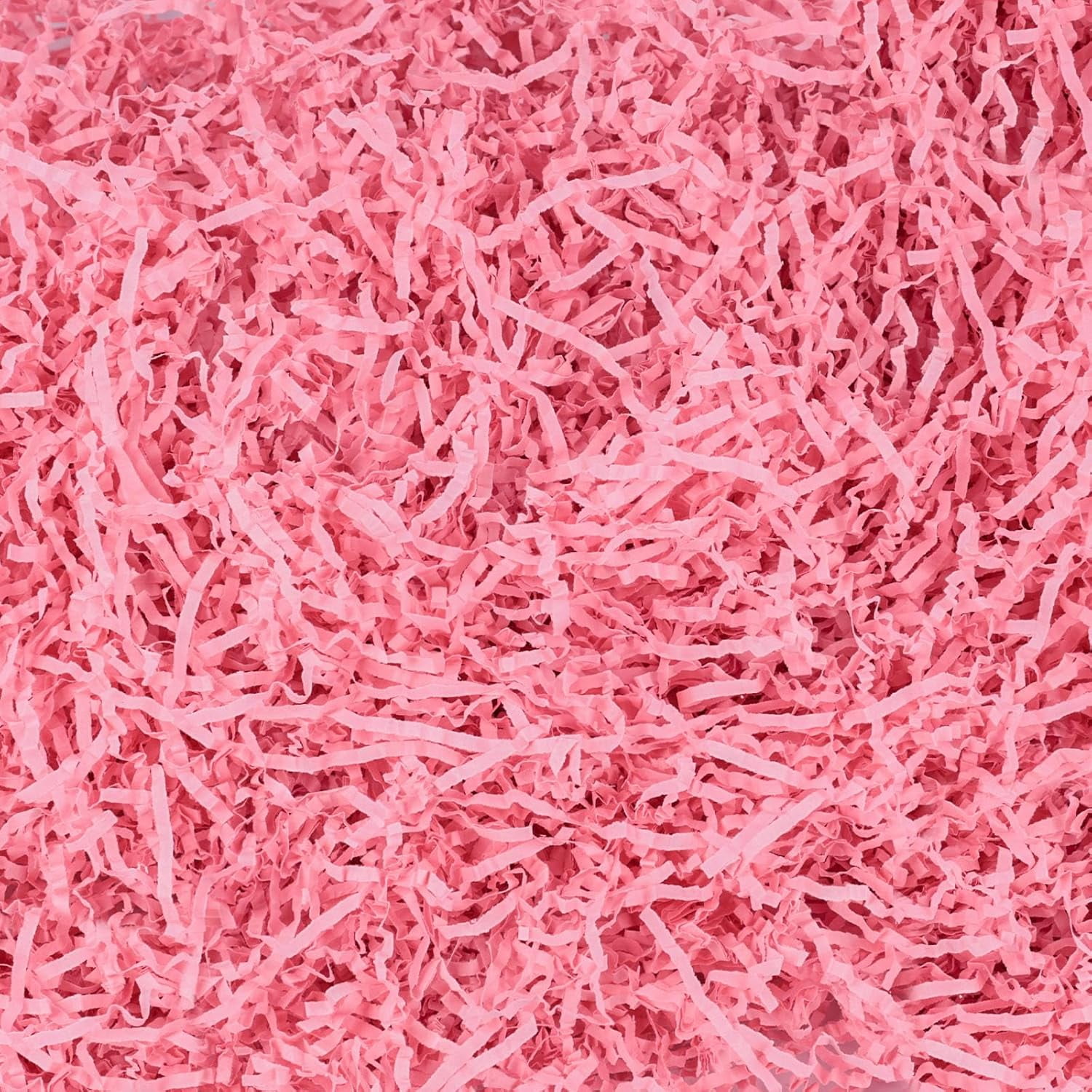 1LB Red Shred Paper Fillers, Crinkle Cut Shredded Confetti for Basket