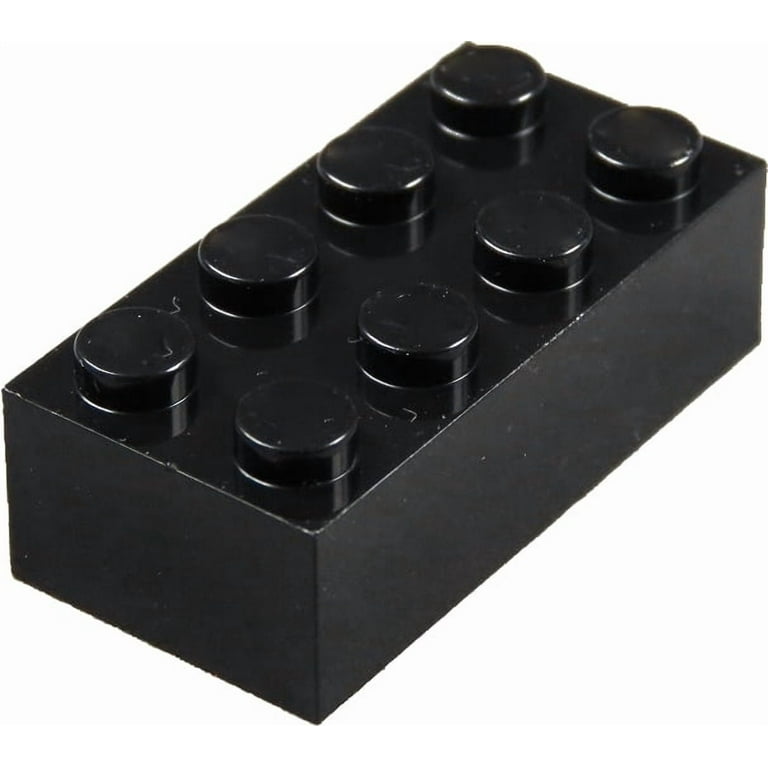 1LB or 180 pieces black2x4 building bricks, compatible to Lego