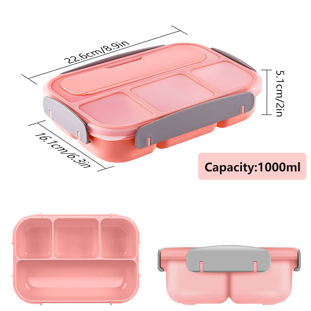 1Layers Portable Student Lunch Box Can Heated In The Microwave