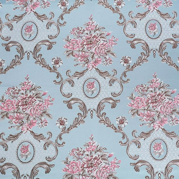 1M (1 Yard) Classic Damask Brocade Jacquard Fabric 142cm (55.9 Inches) Wide Floral Upholstery Fabric Polyester Decorative Textile for Sofa Curtains Tablecloths DIY Crafts Home Docer