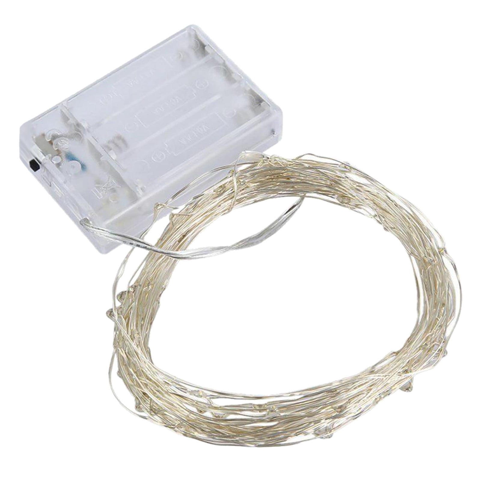 1M 10LED Battery String Mini Copper Wire Lights Festival LED Decorative ...