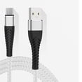 thumbnail image 1 of 1M 2M 3M Charging Cable Fast Phone Charger Long Lead USB Type C Cable Type-C Charger Micro USB Cables USB C Cable WHITE 2M, 1 of 1