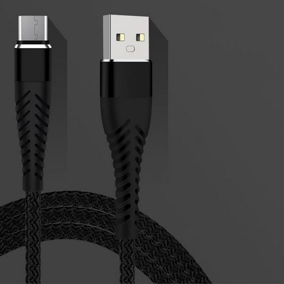 1M 2M 3M Fast Phone Charger Long Lead Charging Cable USB Type C Cable Micro USB Cables Type-C Charger USB C Cable black 3M