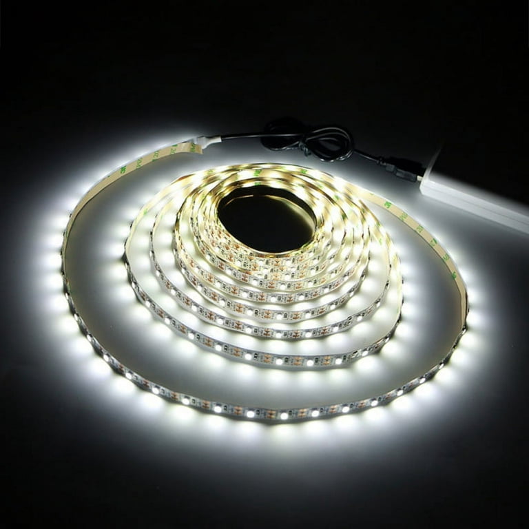 1M-5M 5V LED Strip Lights Cool Warm White Camping USB Powered Cable Light