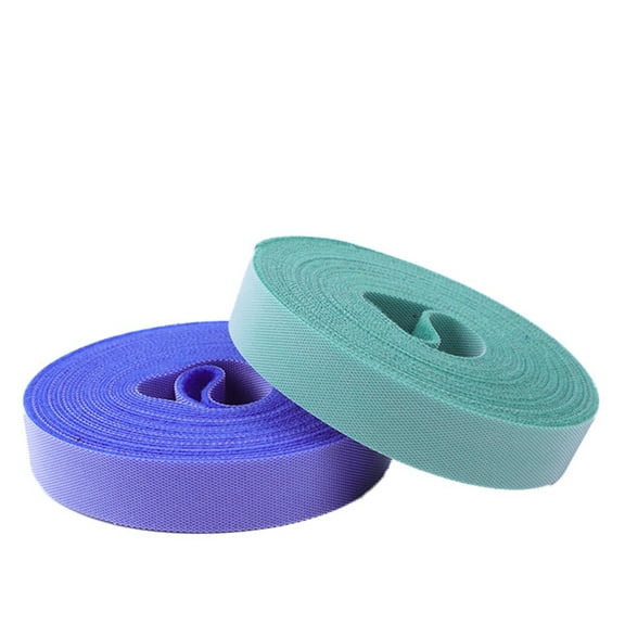 1M Cable Straps Hook and Loop Adhesive Reusable Fastening Cable Ties for Home Office Tablet PC TV Electronics Wires Organizer Management (Green)