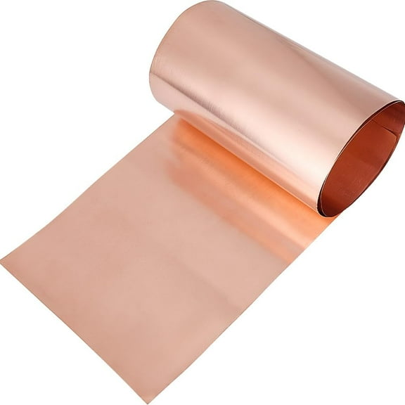 1M Copper Sheets Good Plasticity and High Strength Raw(Unplated) 200x0.1mm