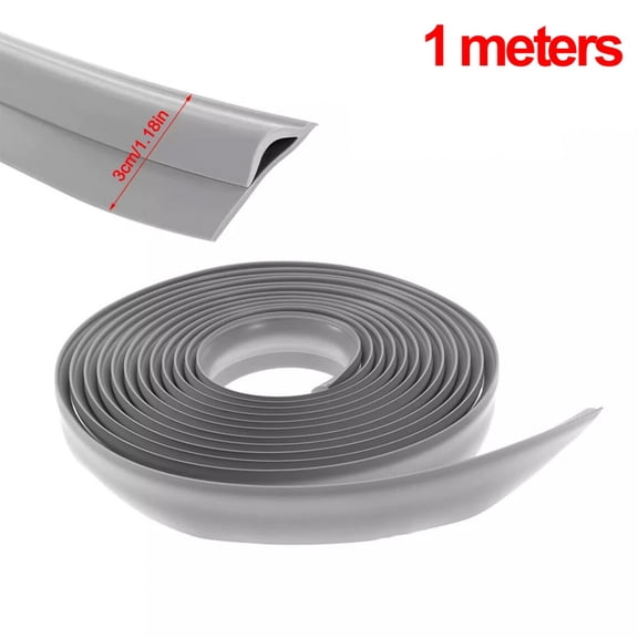 1M Door Bottom Sealing Strip Windproof Dust Stopper Guard Rain Weatherstrip Noise Reduction Insulator Sealer Home Hardware