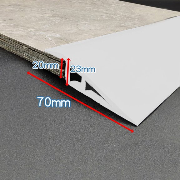 1M Floor Transition Edge Strips, Carpet Edge Strips Plastic Floor Edge Strips 7Cm Smile Home
