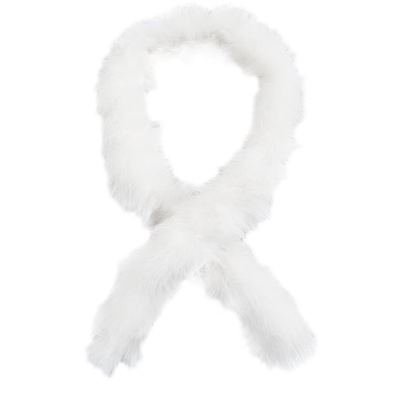 1M Imitation Rex Rabbit Fur Chenille Stick for Making White 80mm