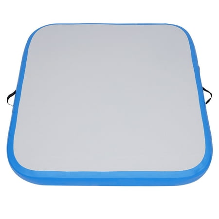 1M Inflatable Gym Mat Air Tumbling Track Gymnastics Cheerleading Inflatable Mat Blue B 20cm
