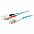 thumbnail image 1 of 1M LOMM OM4 FIBER OPTIC MALE LC/SC 50/125 DUPLEX AQUA CABLE, 1 of 7