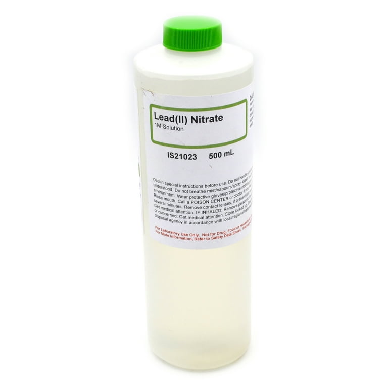 Innovating Science 1M Lead (II) Nitrate Solution, 500mL - The Curated  Chemical Collection