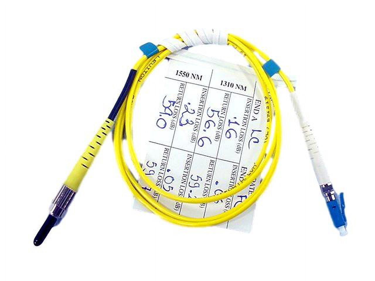 Simplex Leviton 1M Leviton Fiber Optic Single-Mode Simplex Patch Cable Cord FC LC UPC ...
