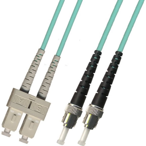 1M - Multimode Duplex 10 Gigabit (10Gb) OM3 Fiber Optic Cable (50/125) - SC to ST