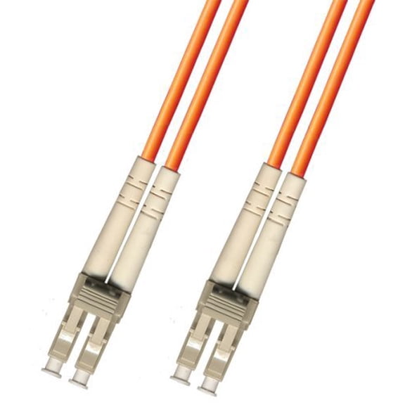 1M Multimode Duplex Fiber Optic Cable (62.5/125) LC/LC (10 Pack)