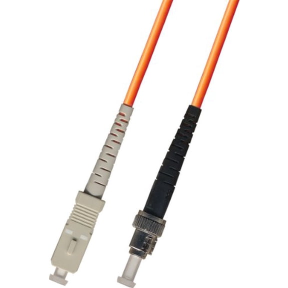 1M - Multimode Simplex Fiber Optic Cable (50/125) - SC to ST
