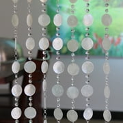 1M Natural Shell Crystal Finished Bead Hanging Curtain DIY Entrance Door Curtain