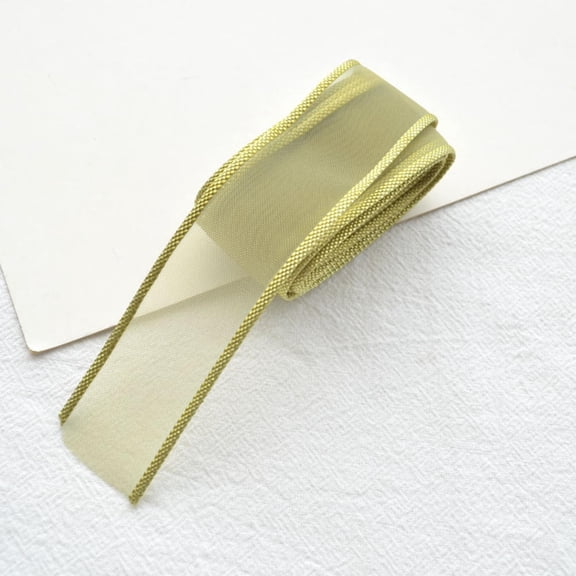 1M/Roll Silk Ribbon Roll 25mm Satin Ribbon Organza Ribbons for Gift Wrapping Handmade Wedding Birthday Party Decor Bow DIY Craft