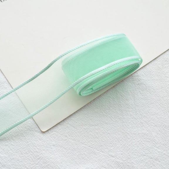 1M/Roll Silk Ribbon Roll 25mm Satin Ribbon Organza Ribbons for Gift Wrapping Handmade Wedding Birthday Party Decor Bow DIY Craft