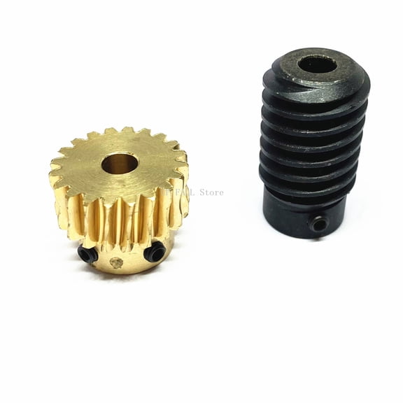 1M Worm Gear Reducer SET Self-Locking 1:10 1:20 6MM 8MM Right Angle Reversing Gearbox Corner gear ,Low Noise - 8MM AND 8MM_1 RATIO 20