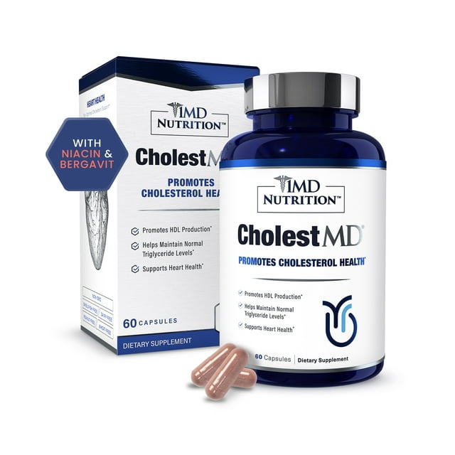 1MD CholestMD Support Healthy Cholesterol Levels, Promote Heart