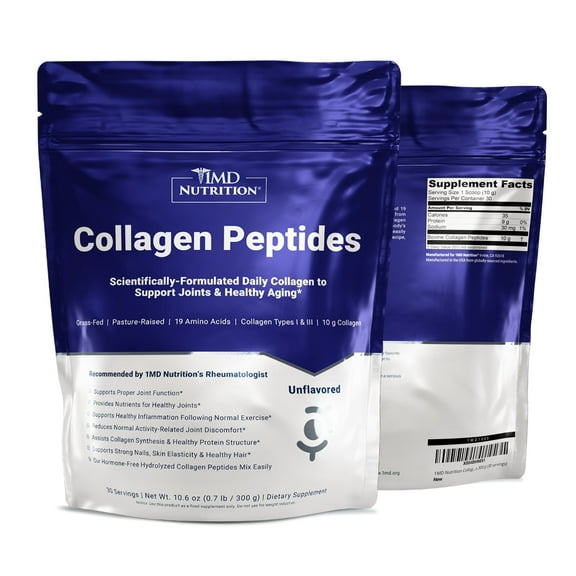1MD Nutrition 2PK Collagen Peptides 300 g (30 Servings)
