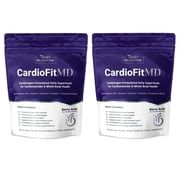 1MD Nutrition CardioFitMD - Vegan Beets Superfood Keto- Heart Health Powder - Nitric Oxide Supplement - Beet Root Powder for Healthy Blood Pressure & Circulation - High Fiber Drink - 30 Days 2-pack