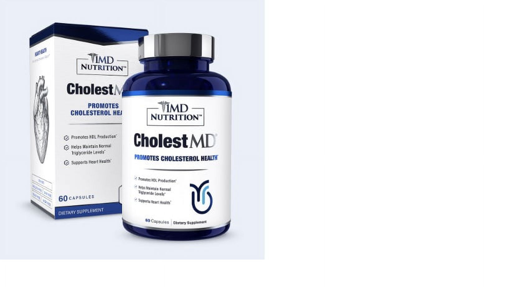 1MD Nutrition CholestMD Support Healthy HDL & LDL Cholesterol Levels