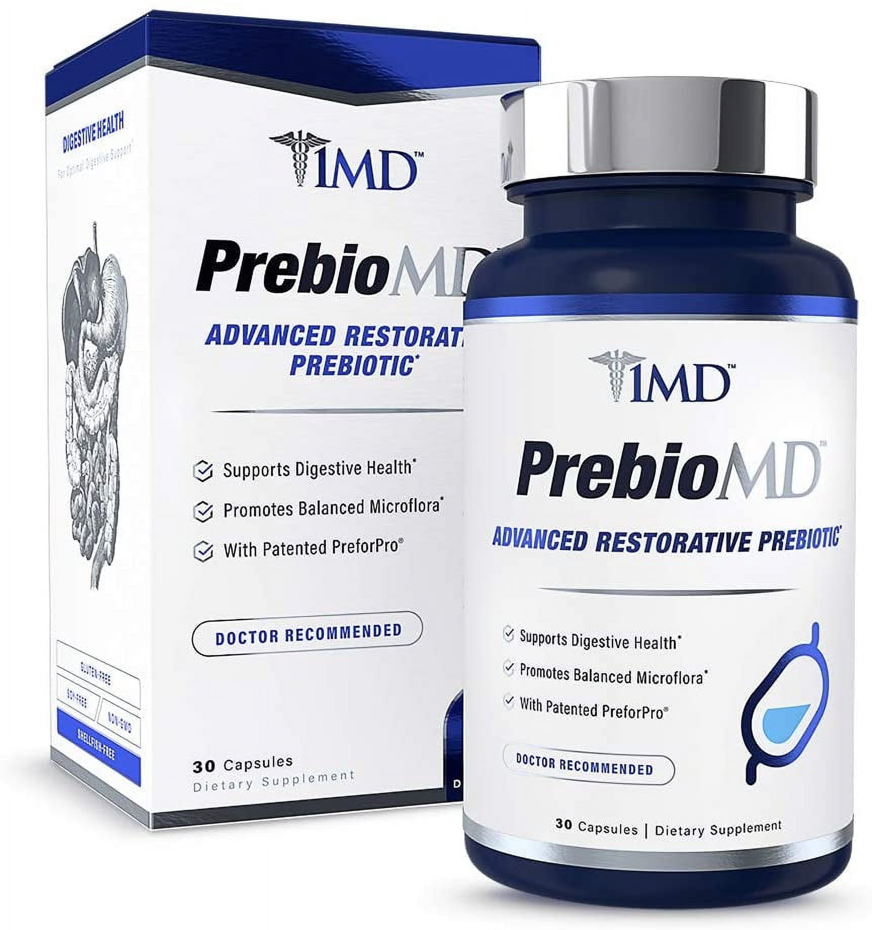 1MD Nutrition PreBioMD - Prebiotic with PreforPro® | Support Healthy Digestion and Beneficial Bacteria