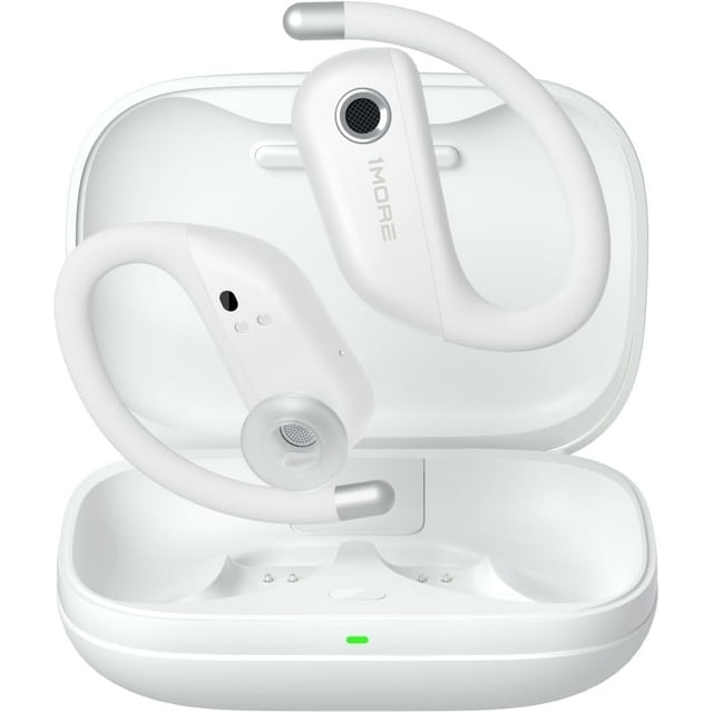 1MORE Fit S50 Open Ear Wireless Earbuds with Charging Case, White