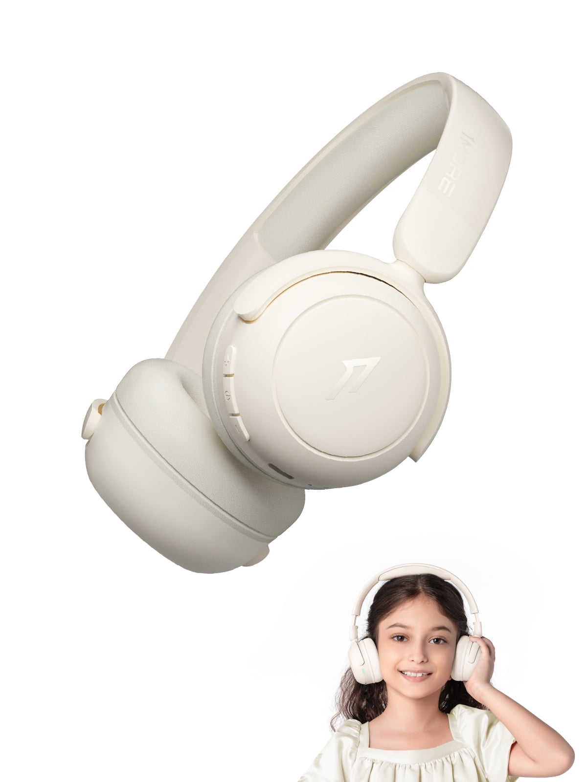 1MORE Kids Bluetooth Wireless Headphones - HQ20 SonoFlow Mini Over Ear Headphones, Safe Volume ...