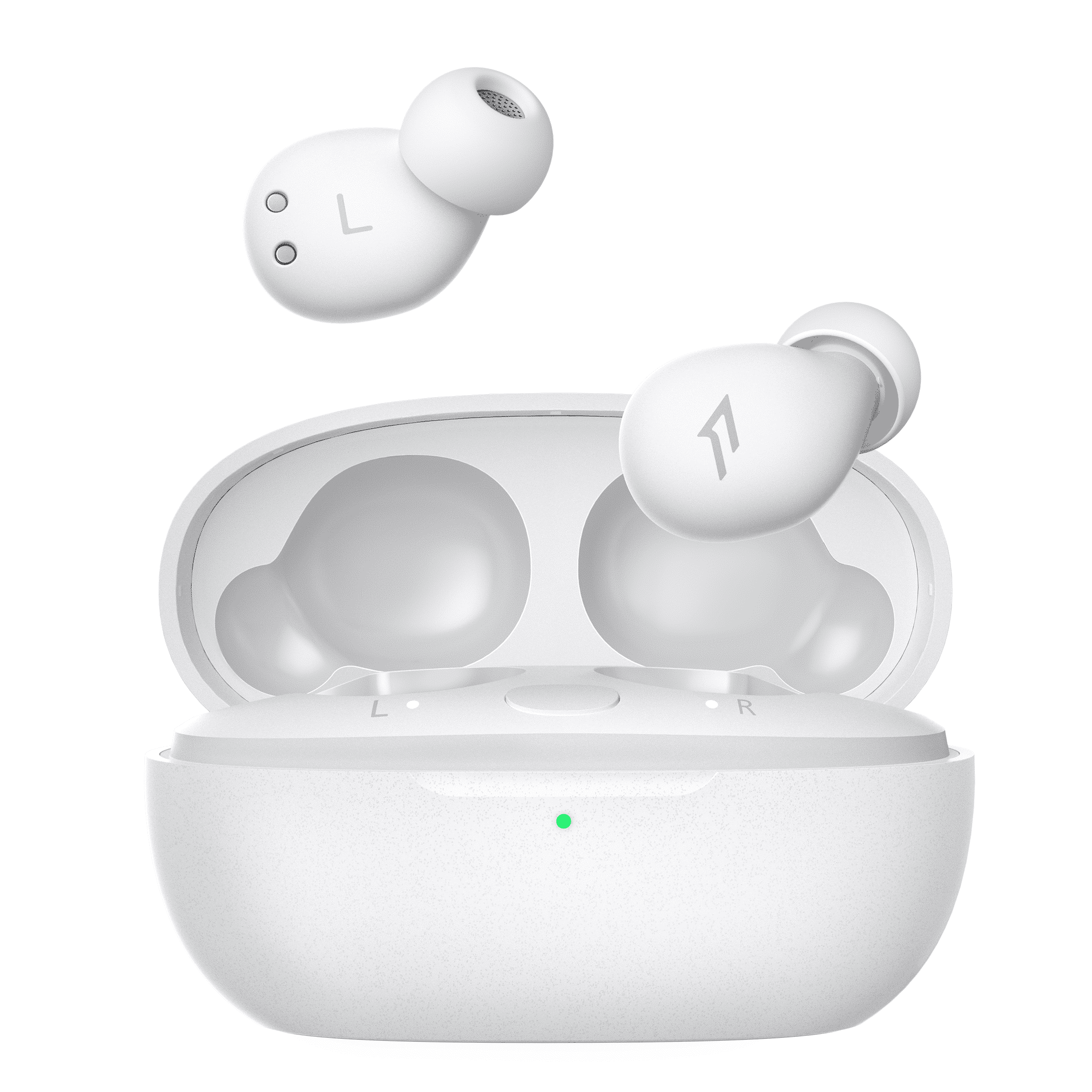 1MORE Z30 Noise Cancelling Bluetooth Earbuds with Charging Case, White