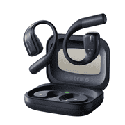 1MORE S70 Open Ear Wireless Earbuds with Charging Case, 40H Playtime, IPX5 Waterproof, Black