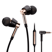 1MORE Triple-Driver Wired in-ear Earbuds Headphones with Microphone, 3.5mm Audio Jack, Gold