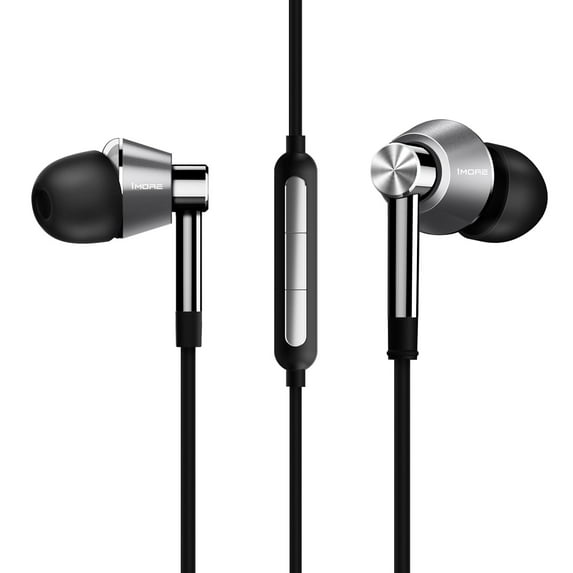 1MORE Triple Driver In-Ear Headphones (Earphones/Earbuds) with Apple iOS and Android Compatible Microphone and Remote (Gold)