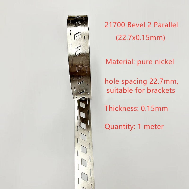 1Meter 21700 Lithium Battery Bevel 2 Parallel Pure Nickel Strip 21700 1Meter 21700 Lithium Battery Bevel 2 Parallel Pure Nickel Strip 21700